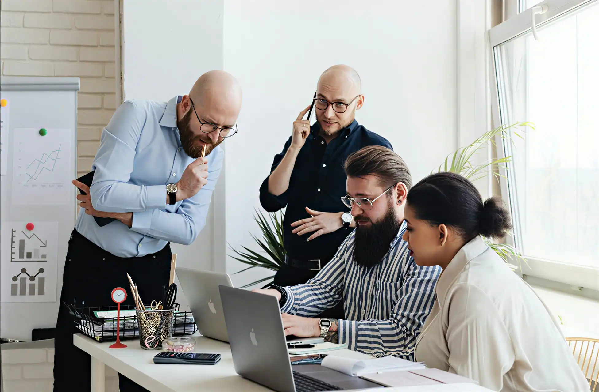 Enterprise team discussing a Workday implementation